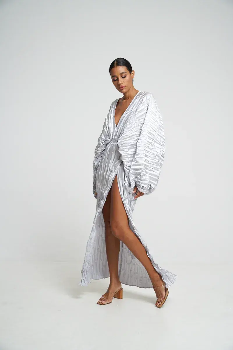 L'Idée De Luxe Gown Silver Size 10 for rent on The Volte - main image