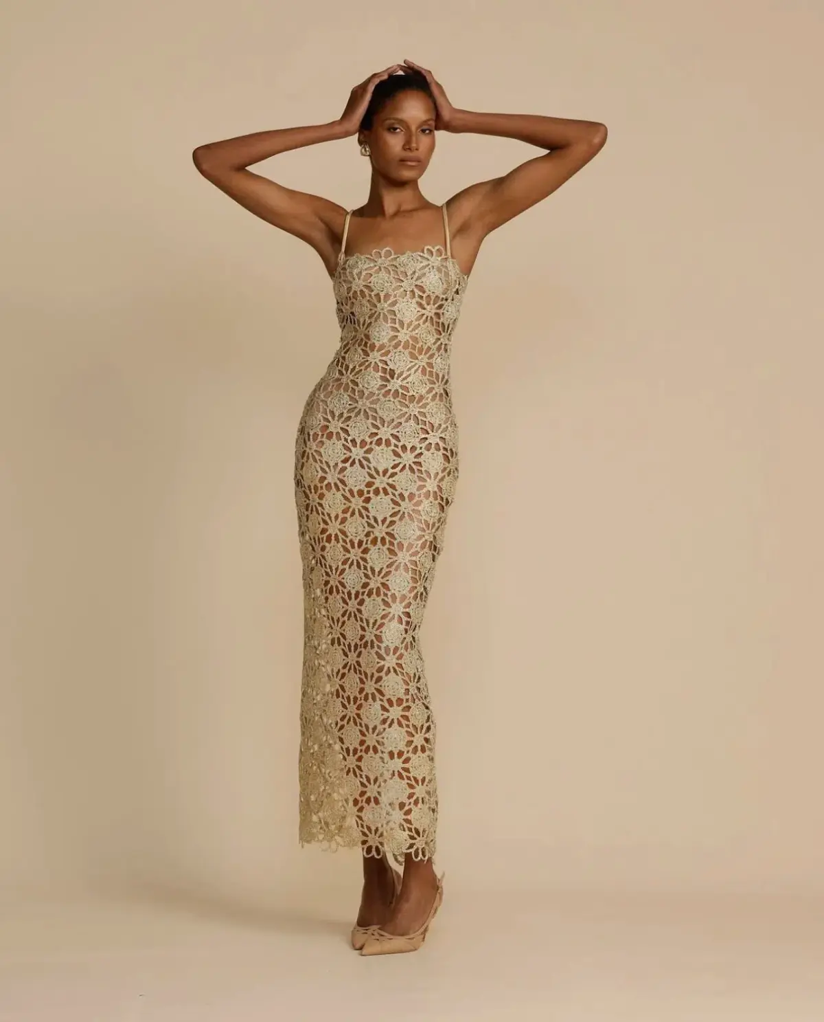 Arcina Ori Kendra Dress Gold Size S / AU 8 - Image 1