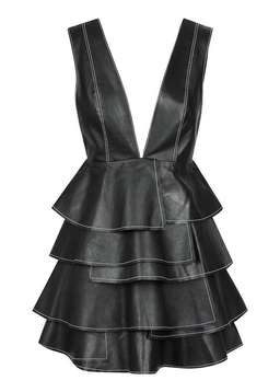 Aje Banksia Leather Dress Black Size 8 for rent on The Volte - image 7
