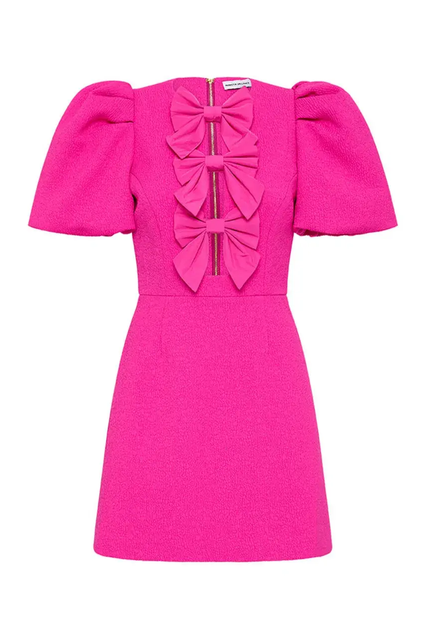 Rebecca Vallance Cecily Mini Dress Pink Size 10 for rent on The Volte - main image