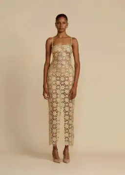 Arcina Ori Kendra Dress Metallic Gold Size S / AU 8 for rent on The Volte - image 2