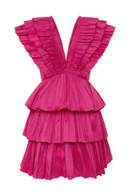 Aje Rhythmic Frilled Mini Dress - 4 for rent on The Volte - image 4