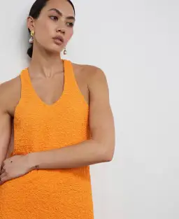 Camilla and Marc Toledo Racer Back Dress Dusty Orange Size 12 for rent on The Volte - image 2