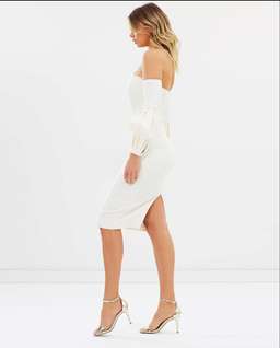 Misha Collection Merena Bandage Dress Ivory Size 6