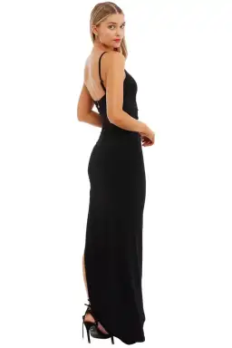 Nookie Aria One Shoulder Gown in Black Size 6 for rent on The Volte - image 5