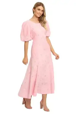 Saint Armont Lumière Midi Dress in Pink Size 10 for rent on The Volte - image 2