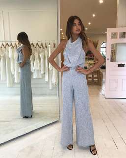 ONE FELL SWOOP Emily Linen Jumpsuit Size 8