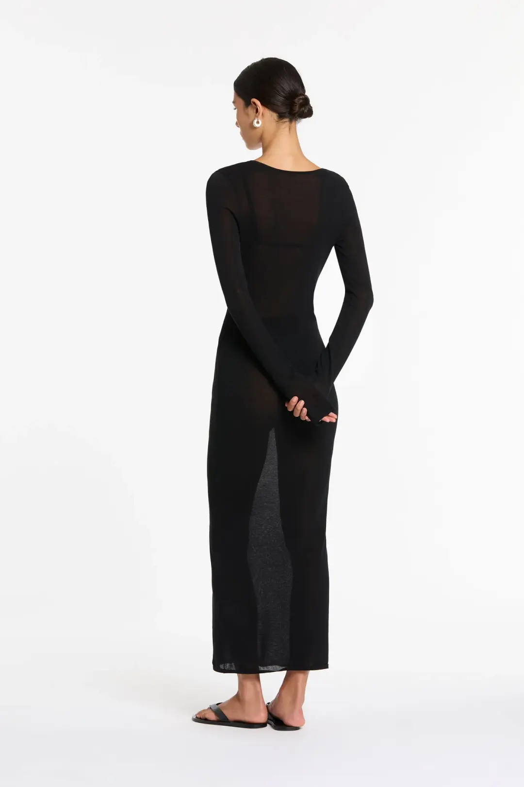 Sir The Label Black Eva Knit Dress Black Size 3/12 AU for rent on The Volte - main image