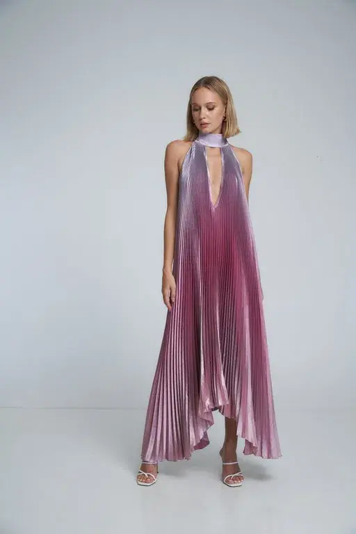 L'Idee Opera Gown Mauve Ombre Size 10 for rent on The Volte - main image