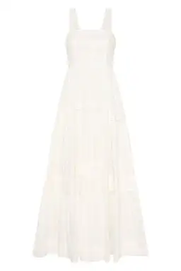 Aje Sophie Tiered Midi Dress Ivory Size 16 for rent on The Volte - image 5