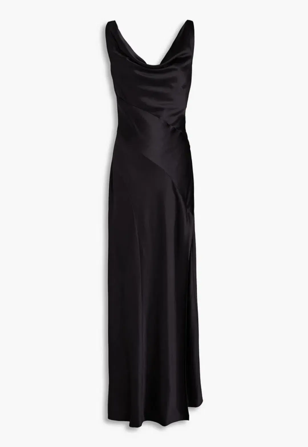 Nicholas Alfina Draped Satin Gown Black Size S / AU 8 for rent on The Volte - main image