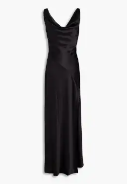 Nicholas Alfina Draped Satin Gown Black Size S / AU 8 for rent on The Volte - image 3