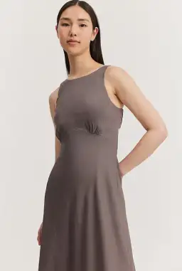 Country Road Cut-Away Column Dress Grey Size 10 for rent on The Volte - image 2