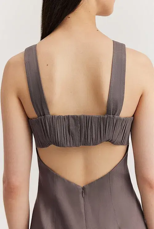 Country Road Cut-Away Column Dress Grey Size 10 for rent on The Volte - main image