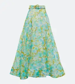 Zimmermann High Tide Twist Crop Bodice Size 3 / AU 14 & Maxi Skirt Size 2 / AU 12 Set in Aqua Ikat Floral for rent on The Volte - image 10