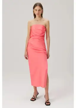 MISHA Saoirse Midi Dress Watermelon Pink Size 6/XS for rent on The Volte - image 1