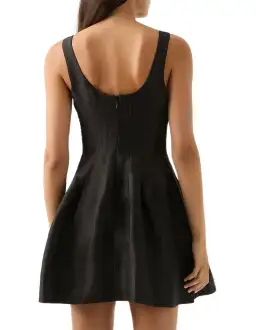Aje Divinity Pearl Pin Mini Dress Black Size 4 for rent on The Volte - image 5