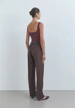 Viktoria and Woods Theta Bustier Corset Top in Oxblood Deep Burgundy Size 1 /AU 8 for rent on The Volte - image 4