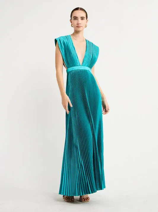 Lidee Gala Gown In Teal Size AU 10 for rent on The Volte - main image