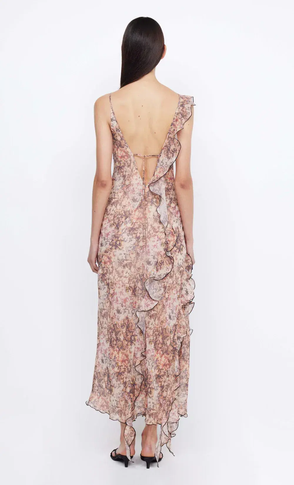 Bec & Bridge Courtney Frill maxi Dress in Versailles Floral Size 10 for rent on The Volte - main image