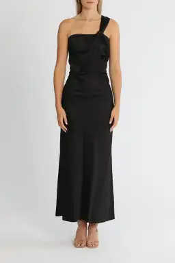 Significant Other Macy Midi Dress in Black Size 14 for rent on The Volte - image 1