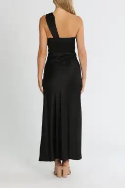 Significant Other Macy Midi Dress in Black Size 14 for rent on The Volte - image 3