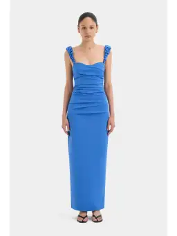 Sir The Label Azul Balconette Gown Cobalt Size AU 10