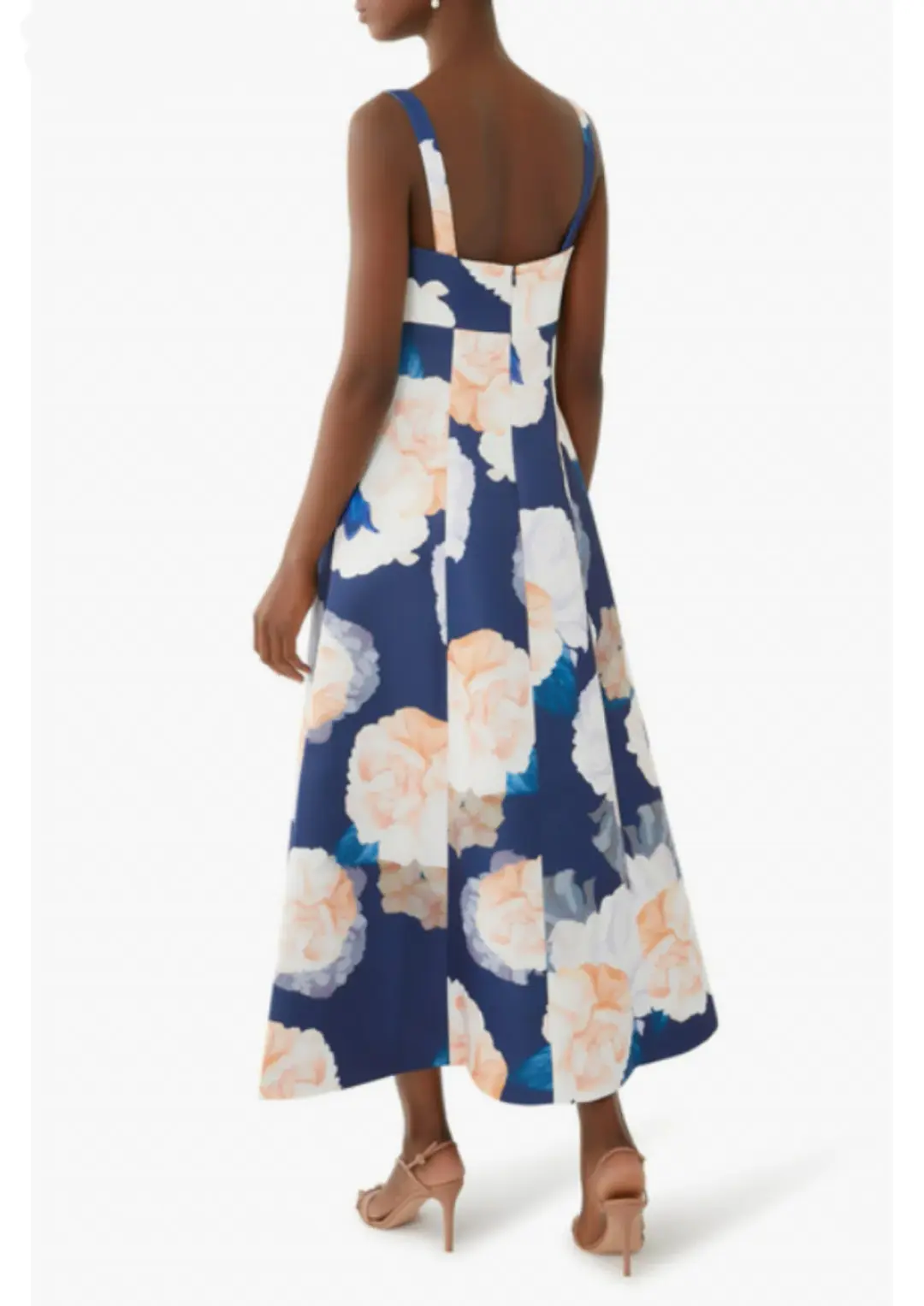 Leo Lin Odette Midi Dress Rosebud Print Size AU 12 for rent on The Volte - main image