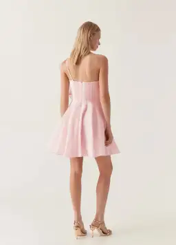 Aje Genesis Mini Dress Soft Pink Size S / AU 8 for rent on The Volte - image 3