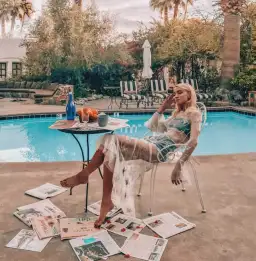 Isabelle Quinn Emie Mesh Dress Sequin Size 10 for rent on The Volte - image 5