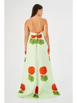 Oroton Posie Gown Geranium Sea Spray Size AU 12 for rent on The Volte - image 3