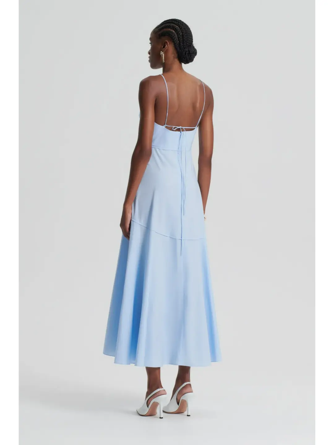 Scanlan Theodore Parachute Dress Tinted Blue Size AU 6 for rent on The Volte - main image