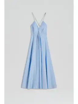 Scanlan Theodore Parachute Dress Tinted Blue Size AU 6 for rent on The Volte - image 3