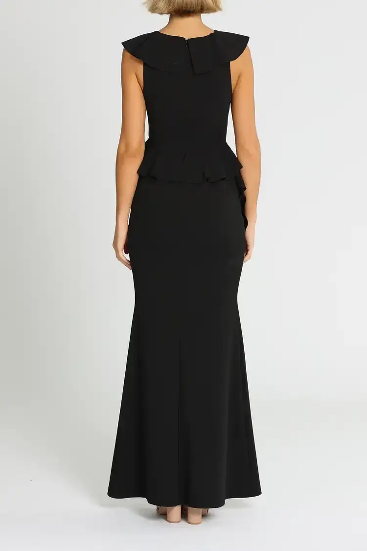 Pasduchas Verve Gown in Black Size 6 for rent on The Volte - main image