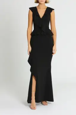 Pasduchas Verve Gown in Black Size 6 for rent on The Volte - image 1