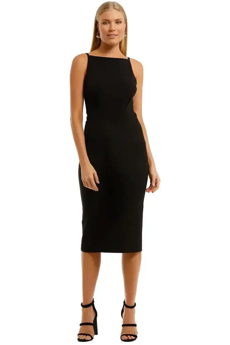 Pasduchas Frisk Midi Dress in Black Size 14 for rent on The Volte - main image