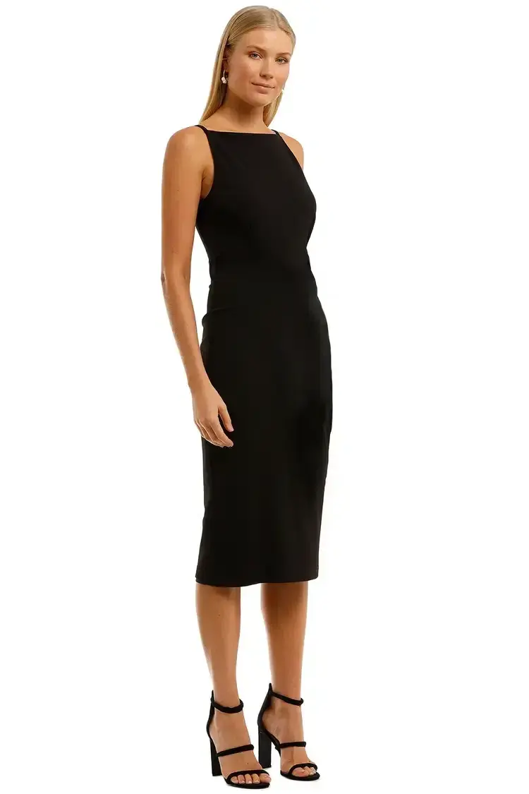 Pasduchas Frisk Midi Dress in Black Size 14 for rent on The Volte - main image