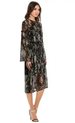 Zimmermann Lavish Braid Midi Dress Indienne Floral Size 3 / AU 14 for rent on The Volte - image 2