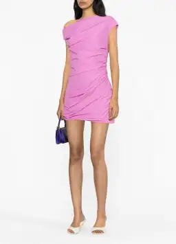 Paris Georgia Remy One Shoulder Mini Dress in Pink Size S / AU 8 for rent on The Volte - image 1