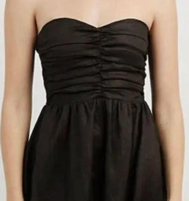 Dissh Bonnie Sweetheart Strapless Midi Dress Black Size 6 for rent on The Volte - main image