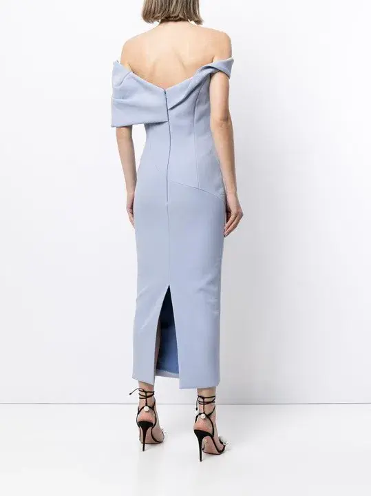 Rachel Gilbert Matteo Dress In Powder Blue Size AU 12 for rent on The Volte - main image
