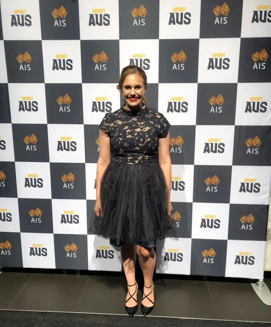 Cue Floral and Tulle Dress Black Size 14 for rent on The Volte - main image