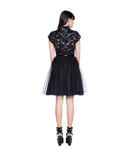 Cue Floral and Tulle Dress Black Size 14 for rent on The Volte - image 4