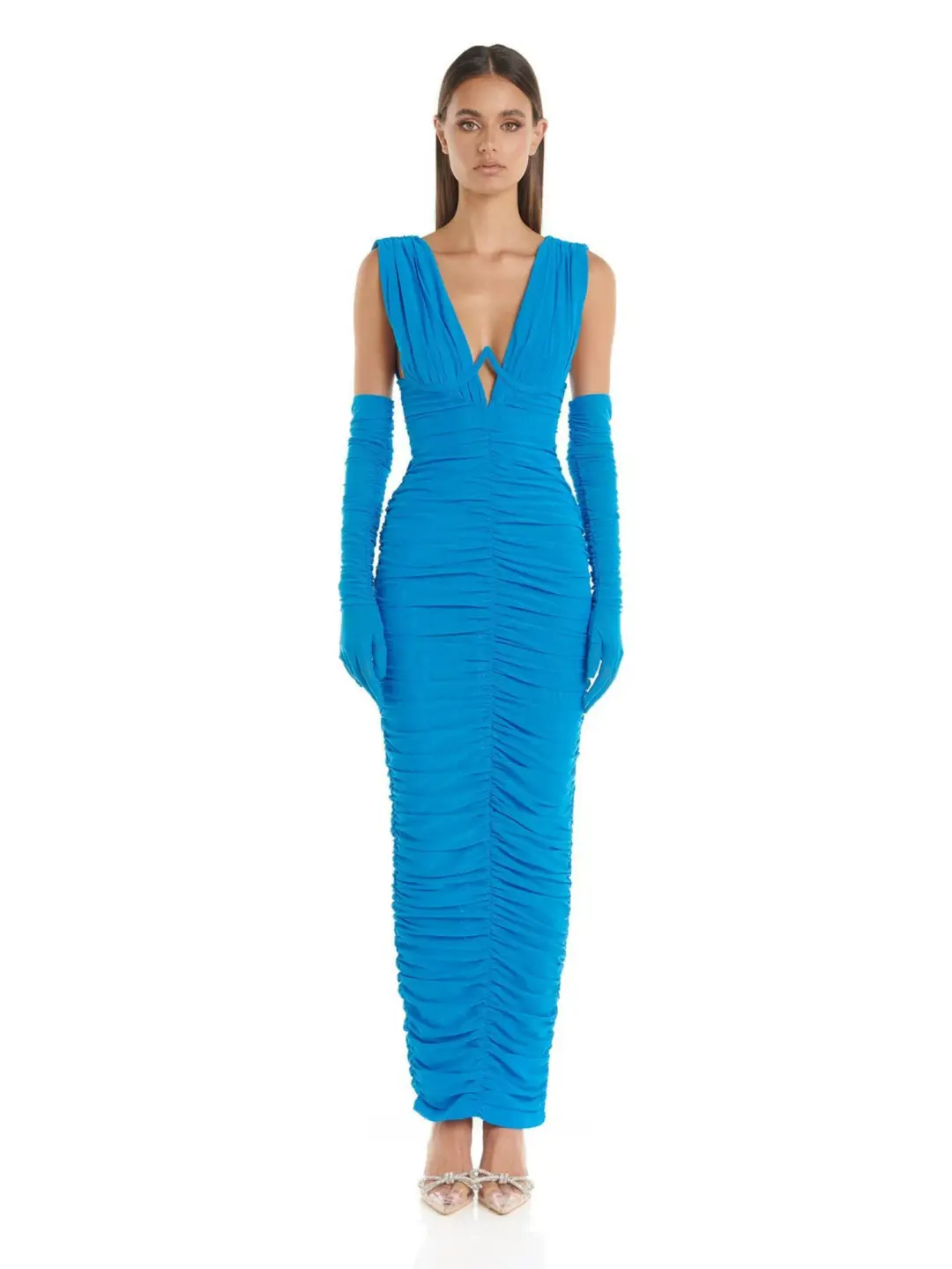 Eliya The Label Anna Dress Blue Size AU 6 for rent on The Volte - main image