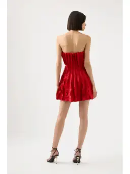 Aje Hybrid Mini Dress Scarlet Red AU 10 for rent on The Volte - image 4