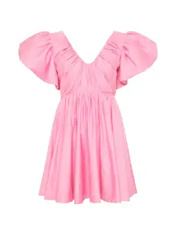 Aje Greta Bow Back Mini Dress Ballet Pink Size AU 10 for rent on The Volte - image 4
