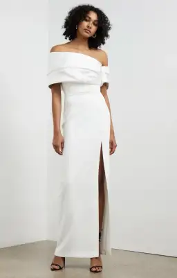 Solace London Alexis Maxi Gown Cream Size 10 for rent on The Volte - image 2