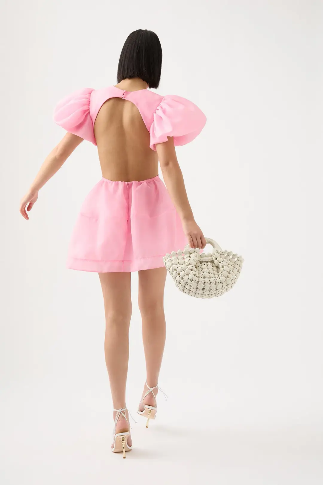 Aje Simplicity Cut Out Mini Dress In Ballet Pink Size 8 for rent on The Volte - main image