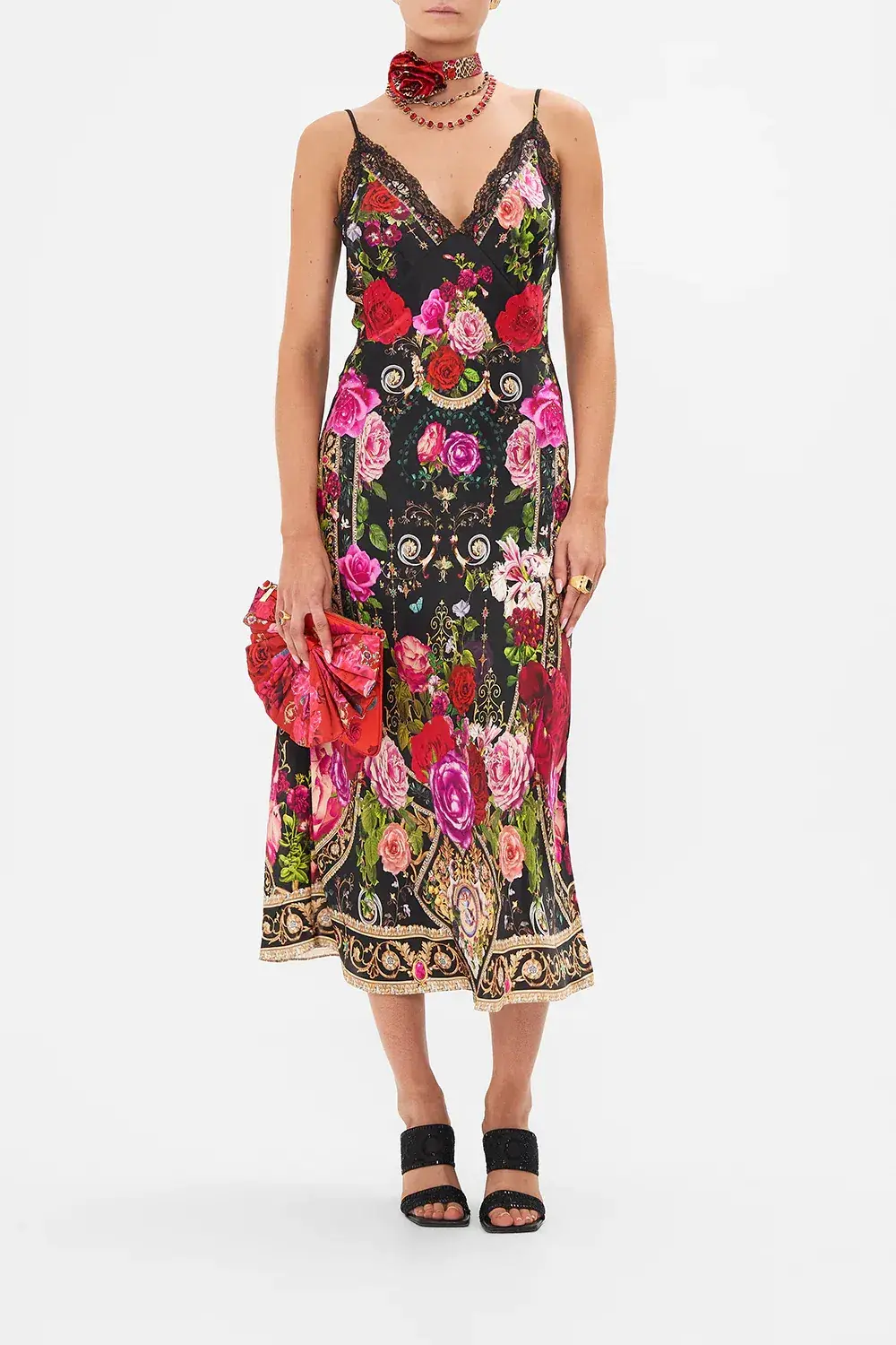 Camilla Reservation for Love Midi Dress Size 14/L for rent on The Volte - main image