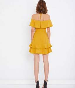 Calli Alana Halter Neck Mini Dress